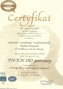 Certyfikat jakości